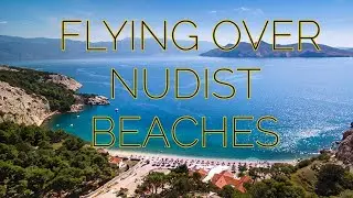 NUDIST BEACH BUNCULUKA and JABLANOVA, KRK, BASKA CROATIA- drone footage (Piękne plaże FKK z drona)
