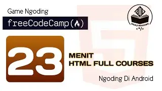 BELAJAR CODING DI ANDROID DENGAN MAIN GAME CODING FREECODECAMP HTML