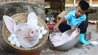 Unbelievable cooking skills of chef Seyhak - Seyhak has learned how to braised pork from mom