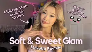 Sweet & Soft Glam Makeup Routine 🍓 *NEW LASH STYLE!!*