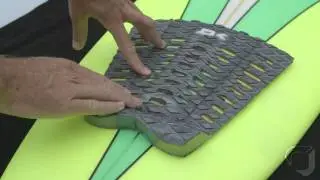 How to put a tailpad on a surfboard
