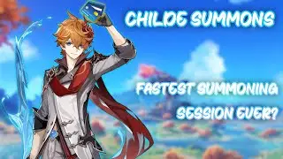 IDIOTS SUMMON FOR CHILDE! INSANE LUCK | Childe Summons | Genshin Impact
