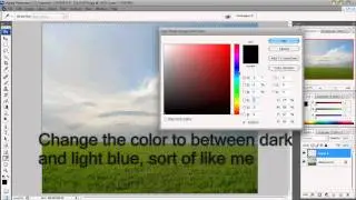 Photoshop: How to enhance/change the color of the sky and grass tutorial