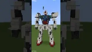 Mecha Gundam Robot Build | #minecraft
