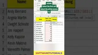 How to find a rank ms excel 