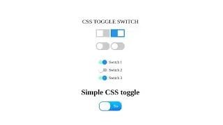 CSS Material Toggle Switch With Source Code.
