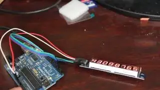 Arduino 7 Segment Display Serial Connection Max7219 Tutorial