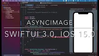 SwiftUI 3.0 AsyncImage in Xcode 13 iOS 15.0