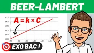 DOSAGE PAR ÉTALONNAGE ✅ Beer-Lambert (Absorbance) 💪 Exercice BAC 2023 | CHIMIE