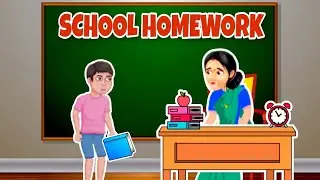 School homework | School's homework | Moral Stories for kids hindi - Urdu | Kids Story