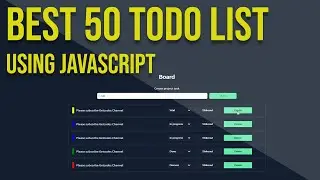 Best 50 todo list using javascript | todo list javascript | todo list app