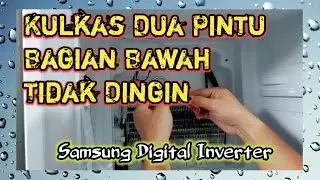 Cara Memperbaiki Kulkas dua pintu bagian bawah tidak dingin Samsung Inverter
