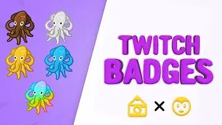 Free PSD Preview - Cartoon Squid Sub Badges - Custom