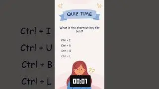 What is the shortcut key for bold? #shortcutkeys
