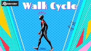 Easy  Walk Cycle animation in Blender
