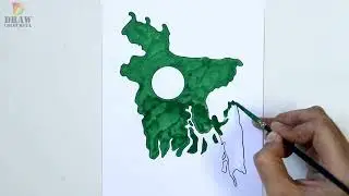 Drawing Bangladesh Map easy - How to draw map