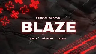 Blaze Twitch Overlay and Alerts Stream Package for OBS
