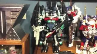 Transformers DOTM Dark Nightwatch Optimus Prime combined with ROTF JETFIRE