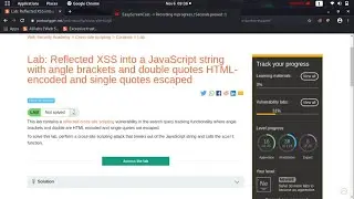 Reflected XSS into a JavaScript string with angle brackets and... (Video Solution) | 2020-2021