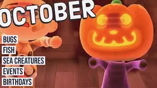 Animal Crossing New Horizons Guide to OCTOBER! Bugs, Fish, Events and More! (Northern Hemisphere)