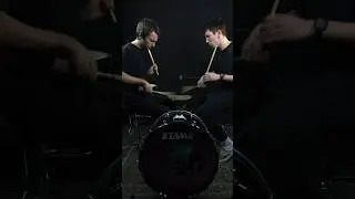 Играем триольные рудименты с моим учеником Сашей