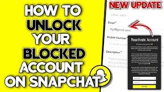 [Fixed] How to Unlock permanently locked Snapchat account 2023 - Android/iphone