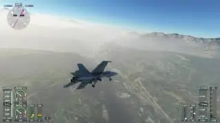 Microsoft Flight Simulator - F-18 Full Afterburner Mountain Run in Telluride