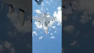 Midair Refueling of U.S. Air Force F-16 Fighting Falcons