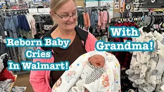 Reborn Baby’s First Walmart Outing! NEW Winter And Christmas Baby Stuff!