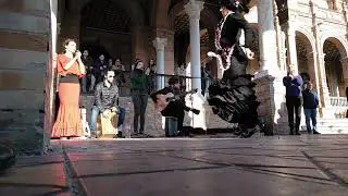 Flamenco en Plaza España, Sevilla