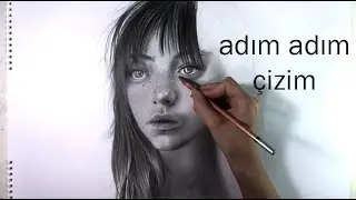 Karakalem Portre Çizimi Uzun Video