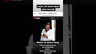 Thank you, our beloved Dieter Bohlen, for seeing this!  Dieter Bohlen - Jealousie (AI Cover)