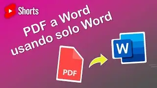 Cómo convertir PDF a Word usando solo Word 🤯 