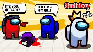 Imposter pretends to be AFK in Among Us