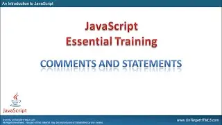 51003 - Comments and Statements in JavaScript
