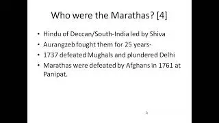 Who were the Marathas?