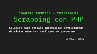Web Scraping simple con PHP