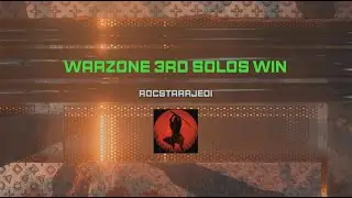 Call of Duty: WarZone 3rd Solos Win