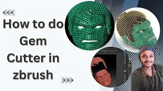 How to do Gem Cutter in zbrush || Mesh surface में जेम कटर कैसे करें || Tips in M9 ||