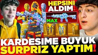 KARDEŞİME BÜYÜK SÜRPRİZ! HABERSİZCE TÜM MUMYALARI ve M4'Ü ALIP FULLEDİM! | PUBG Mobile