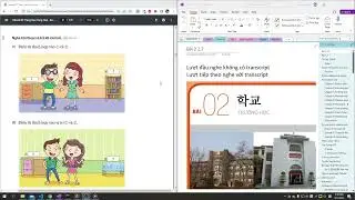 Bài 2 Nghe Tiếng Hàn cơ bản 1 với transcript korean listening 02