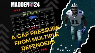 Madden 24 Defensive Secret A-Gap Blitz Setups From The Nickel 3-3 Cub