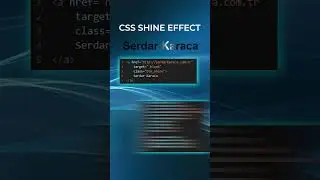 CSS Text Shine Effect - CSS Metin Parlatma Efekti 