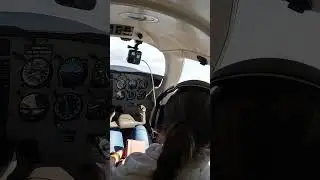 Small plane in foggy weather — Malibu Mirage
