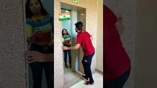 India🇮🇳 Vs America🇺🇸 ~ While using Elevator 😇 