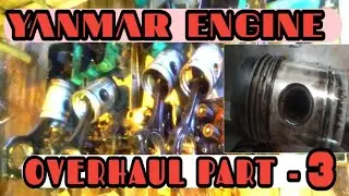 YANMAR ENGINE OVERHAULING PART 3. (connecting bolt, fuel pump, water Jacket)