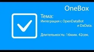 Интеграция с OpenDataBot и DaData