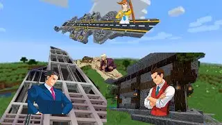 ПЕРСОНАЖИ ACE ATTORNEY СПОРЯТ, ЧЬЯ БАЗА В МАЙНКРАФТЕ ЛУЧШЕ  ~ ace attorney