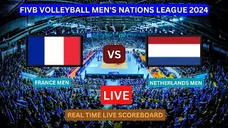 France Vs Netherlands LIVE Score UPDATE Today Match FIVB Volleyball Men's Nations League Jun 07 2024