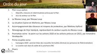 Assemblée Sectorielle OC - Ordre du jour de l'AS - 1/8